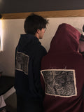 Burgundy Zentangle Hoodie
