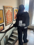 Black Zentangle Sweatpants