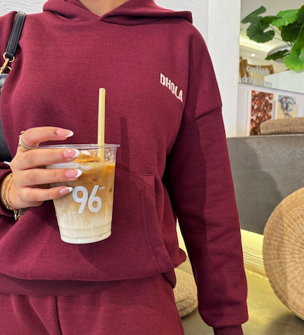 Burgundy Zentangle Hoodie