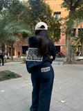 Navy Zentangle Sweatpants