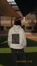 White Zentangle Hoodie